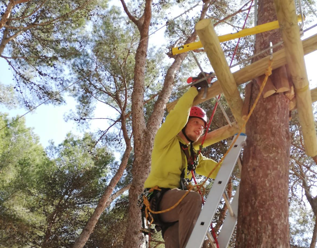 Kletterwald auf Mallorca realisiert durch TurmX-Event2Go